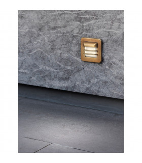 Arran LED Outdoor Square Coastal Wall Light Solid Brass IP65-2