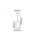 1 Light Ceiling Pendant Satin Nickel with Double Shade, E27 - 2