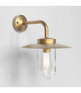 Portree LED Outdoor Wall Light Coastal Solid Brass IP44 E27-1