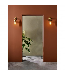 Portree LED Outdoor Wall Light Coastal Solid Brass IP44 E27-2