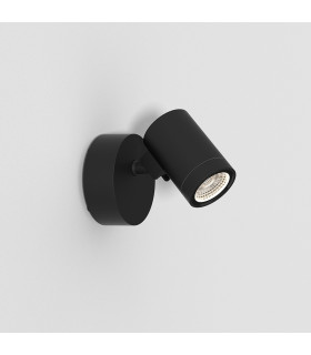 Bayville Single Spot LED Outdoor Spotlight Textured Black IP65