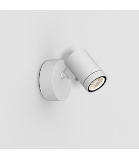 Bayville Single Spot LED Outdoor Spotlight Textured White IP65-1