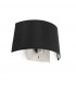 1 Light Indoor Wall Lamp Black, Satin Nickel, E27 - 1