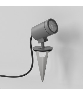 Bayville Spike Spot LED Outdoor Spotlight Textured Grey IP65