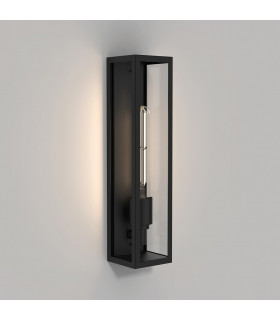 Harvard LED Outdoor Wall Light Matt Black IP44 E27-1
