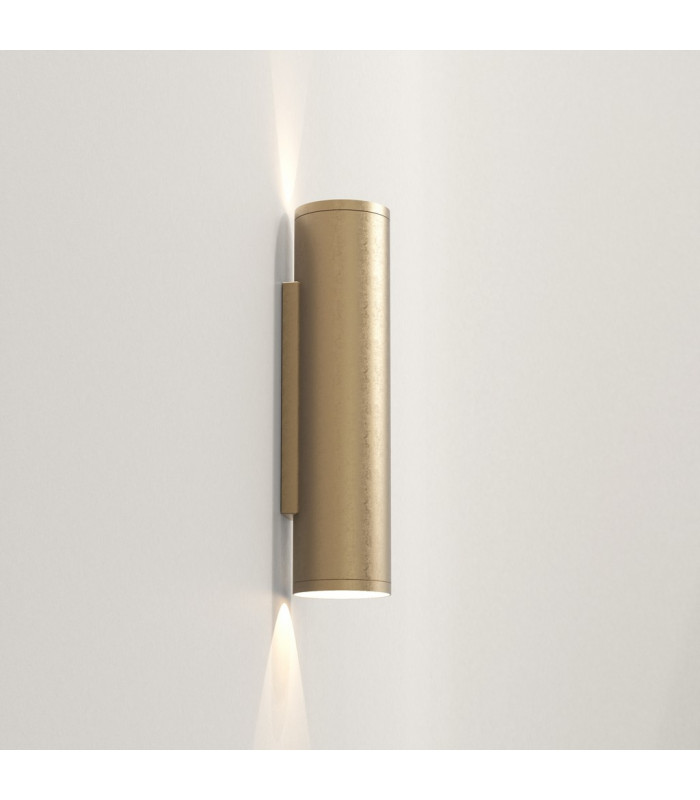 Ava Coastal Outdoor LED Up Down Wall Light Solid Brass IP44 GU10-3