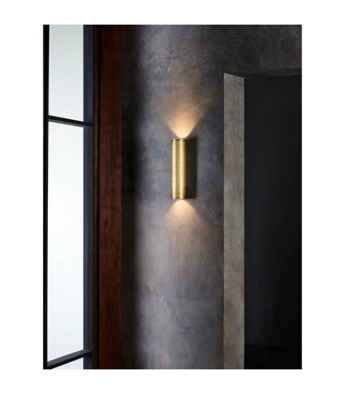 Ava Coastal Outdoor LED Up Down Wall Light Solid Brass IP44 GU10-4