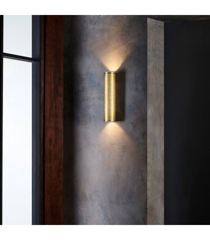 Ava Coastal Outdoor LED Up Down Wall Light Solid Brass IP44 GU10-6