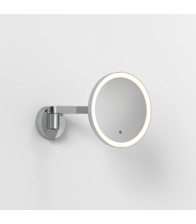 Nagoya Adjustable Round LED Bath Mirror Polised Chrome IP44-1
