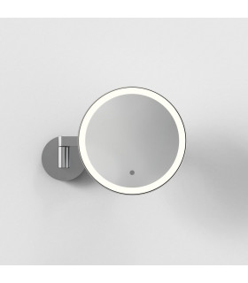 Nagoya Adjustable Round LED Bath Mirror Polised Chrome IP44-2