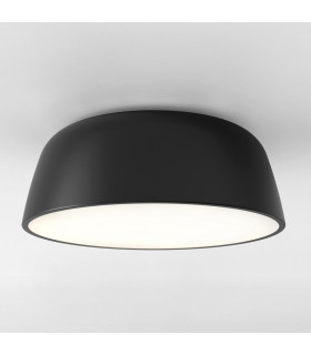 Taiko Cylindrical 40cm Bowl Ceiling Light Black-1