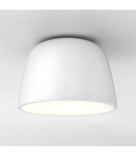 Taiko Cylindrical 30cm Bowl Ceiling Light White-1