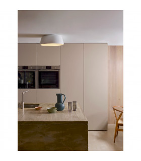 Taiko Cylindrical 40cm Bowl Ceiling Light White-2