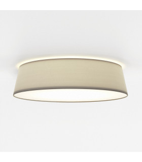 Taiko Cylindrical 40cm Bowl Ceiling Light Putty Fabric-1