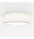 Fife Cylindrical 43cm Ceiling Light White Fabric-1