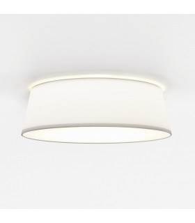 Fife Cylindrical 43cm Ceiling Light White Fabric-1