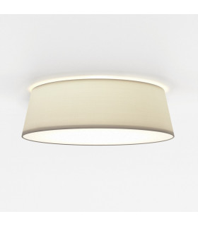 Taiko Cylindrical 43cm Bowl Ceiling Light Putty Fabric-1