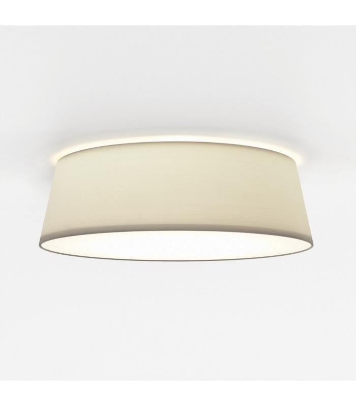 Taiko Cylindrical 43cm Bowl Ceiling Light Putty Fabric-1