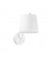 1 Light Indoor Wall Lamp White, E27 - 1