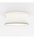 Fife Cylindrical 33cm Ceiling Light White Fabric-1