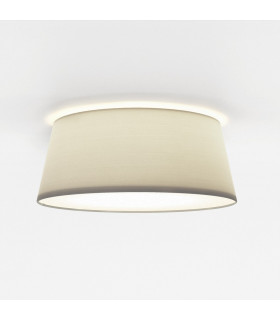 Taiko Cylindrical 33cm Bowl Ceiling Light Putty Fabric-1