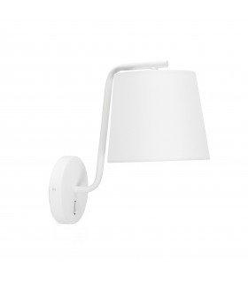 1 Light Indoor Wall Lamp White, E27 - 2