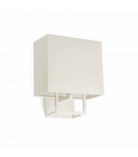 1 Light Indoor Wall Lamp White with Shade, E14 - 1