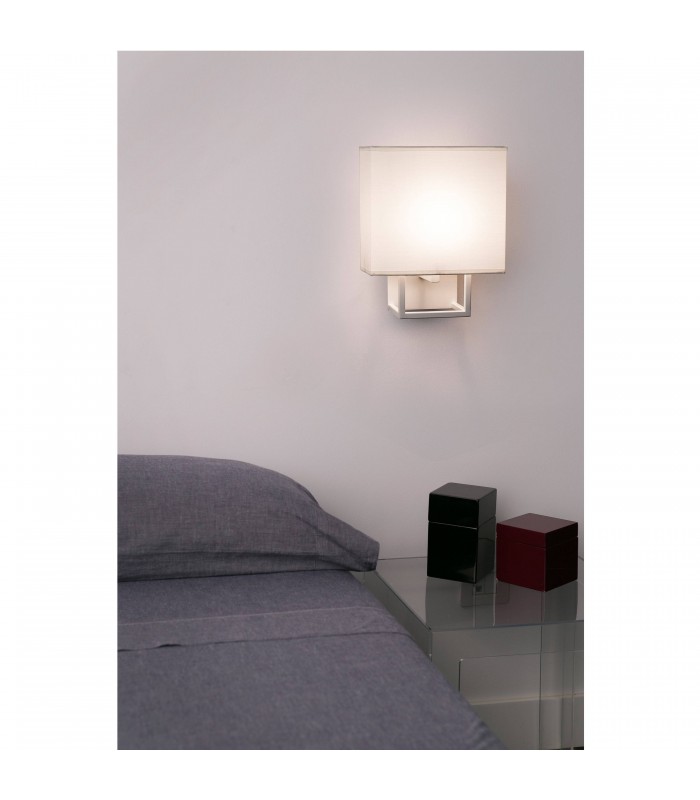 1 Light Indoor Wall Lamp White with Shade, E14 - 2