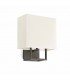 1 Light Indoor Wall Lamp Brown with Shade, E14 - 1