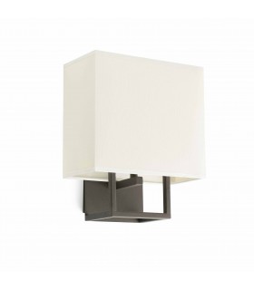1 Light Indoor Wall Lamp Brown with Shade, E14 - 1