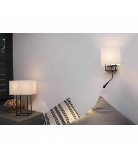 1 Light Indoor Wall Light Reading Lamp Brown with Shade, E14 - 2