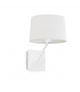 1 Light Indoor Wall Lamp White, E27 - 1