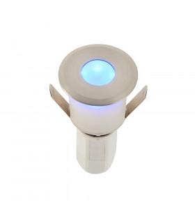 Hades LED Outdoor Recessed Ground Decking Light Satin Nickel Effect Plate K IP67