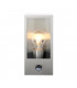 Breton PIR Motion Sensor Wall Lantern Brushed Stainless Steel & Clear Glass IP44-4
