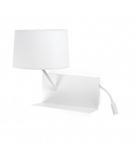 1 Light Indoor Wall Light Reading Lamp White, E27 - 1
