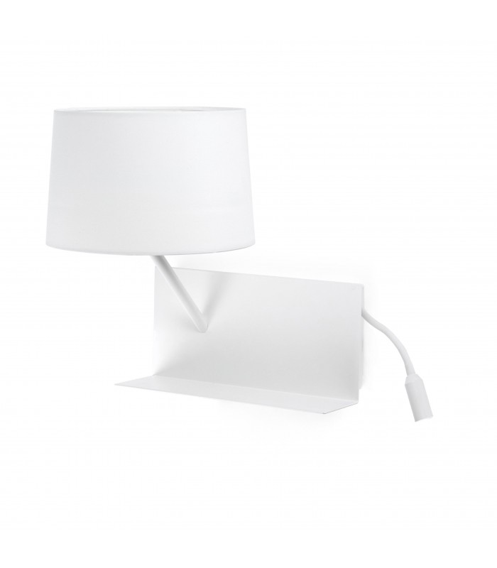 1 Light Indoor Wall Light Reading Lamp White, E27 - 1