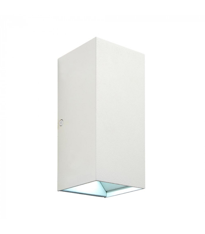 Glover CCT LED Outdoor Up Down Wall Lamp Matt White Paint & Clear Glass 3000/4000/6000K IP44-3