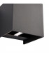 Glover CCT LED Outdoor Up Down Wall Lamp Matt Black Paint & Clear Glass 3000/4000/6000K IP44