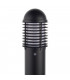 Louvre Photocell Outdoor Tall Bollard Light Matt Black Paint IP44-4