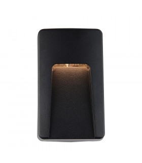 Severus CCT LED Outdoor Surface Mounted Wall Guide Light Black 3000/4000/6500K IP65-1