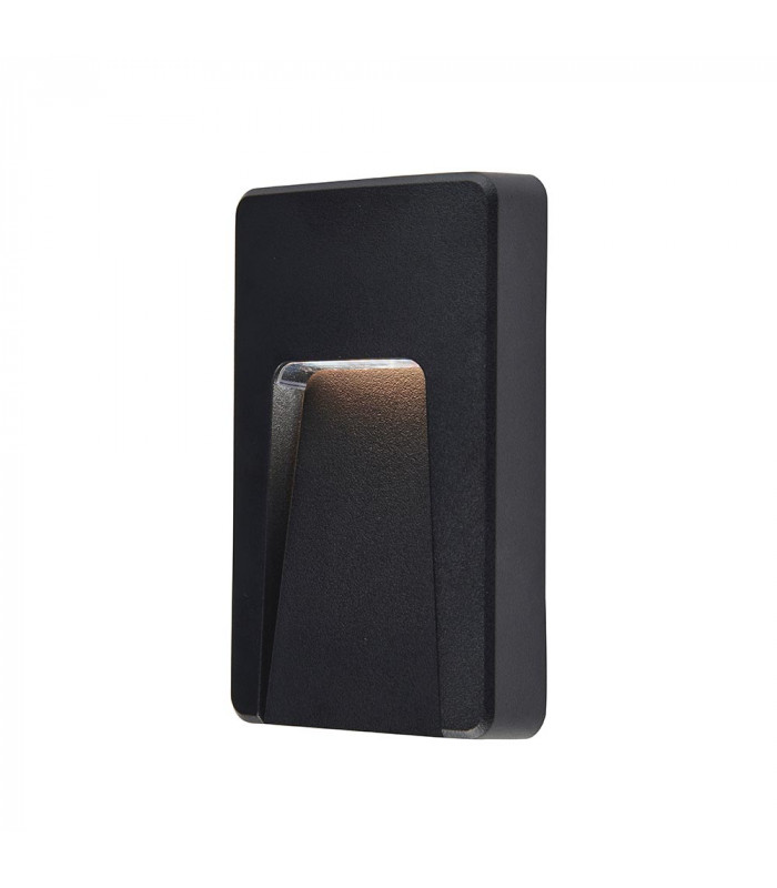 Severus CCT LED Outdoor Surface Mounted Wall Guide Light Black 3000/4000/6500K IP65-2