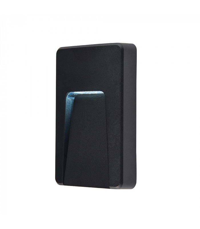 Severus CCT LED Outdoor Surface Mounted Wall Guide Light Black 3000/4000/6500K IP65-3