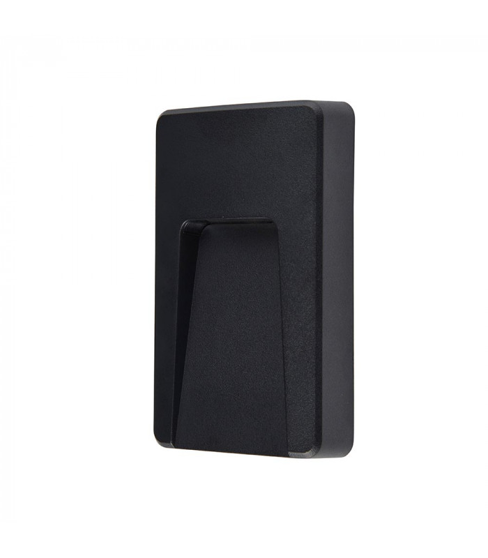 Severus CCT LED Outdoor Surface Mounted Wall Guide Light Black 3000/4000/6500K IP65-4
