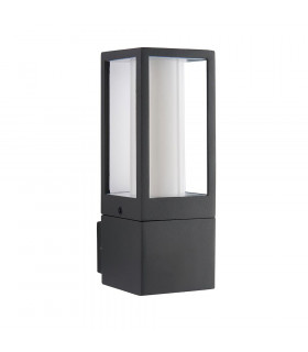 Lantern Outdoor Wall Lamp Textured Grey Paint IP44-2