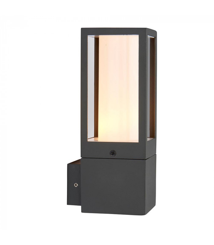 Lantern Outdoor Wall Lamp Textured Grey Paint IP44-5