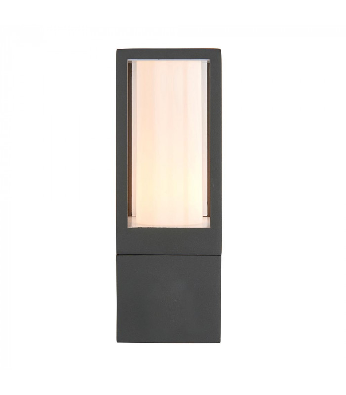 Lantern Outdoor Wall Lamp Textured Grey Paint IP44-7