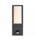 Lantern Outdoor Wall Lamp Motion Sensor Textured Grey Paint IP44