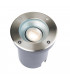 Pillar Tilt Outdoor Recessed Ground Light Brushed Stainless Steel & Clear Glass IP67