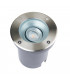 Pillar Tilt Outdoor Recessed Ground Light Brushed Stainless Steel & Clear Glass IP67