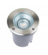 Pillar Tilt Outdoor Recessed Ground Light Brushed Stainless Steel & Clear Glass IP67